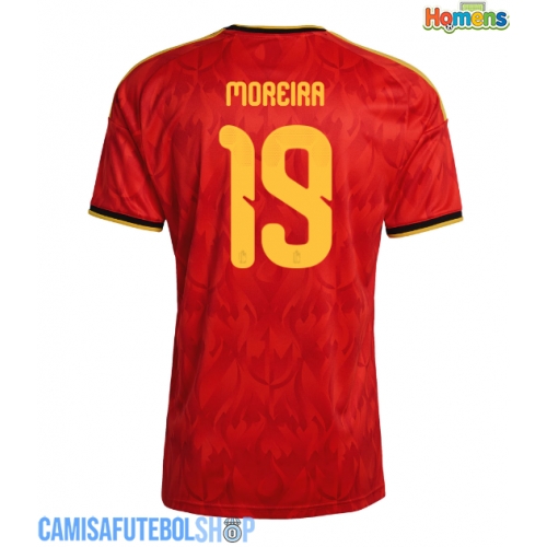 Camisa de time de futebol Bélgica Diego Moreira #19 Replicas 1º Equipamento Mundo 2026 Manga Curta